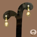 Minimalist Pearl Hanging Earrings - Image 2