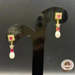 Glamorous Pearl Hanging Earrings 8 - Image 2