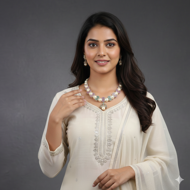 Simple Elegant Pearl Necklace