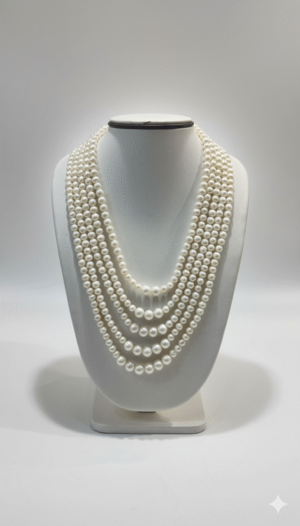 Five Layer Pearl Necklace