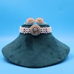 Ruby Pendant Oval Jali Pearl Necklace - Image 2