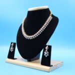 CZ Pink Pearl Necklace - Image 3