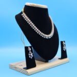 CZ Pink Pearl Necklace - Image 4