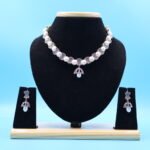 Ruby Pendant Button Pearl Necklace - Image 2