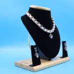 Ruby Pendant Button Pearl Necklace - Image 4
