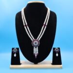 Ruby Pendant Pearl Necklace - Image 2