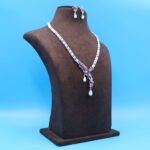 Ruby Pendant Pearl Necklace - Image 3