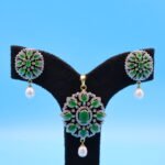CZ Emerald Pendant Set - Image 2