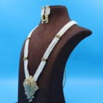 CZ Pendant Rani Haar Pearl Necklace - Image 3