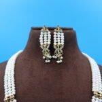 CZ Pendant Rani Haar Pearl Necklace - Image 5