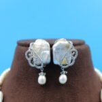 CZ Pendant Pearl Necklace - Image 4