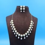 Oval Pearl Necklace Set - Image 2
