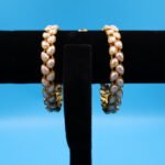 Leaf Shape Pearl Bangles - Image 2