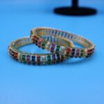 Multicolour Pearl Bangle Set - Image 4