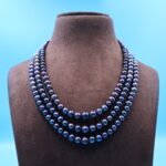 Three Layer Grey Pearl Necklace - Image 2