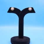 Single Moti Stud Earrings - Image 2