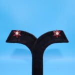 Flower Design Stud Earrings - Image 2