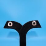 Square Shape Pearl Earrings - Image 3