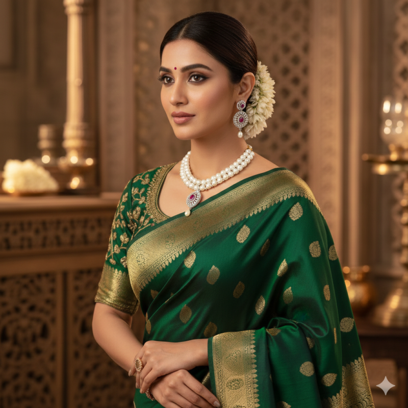 Button Pearl Necklace