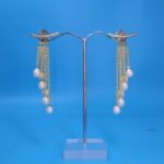 Multi Layer Pearl Earrings - Image 3
