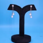 Two Layer Pearl Earrings - Image 2