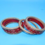 Maroon Colour Lac Bangles - Image 3