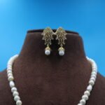 CZ  Pendant Pearl Necklace - Image 5