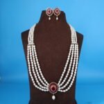 Ruby Pendant Rani Haar Set - Image 2