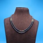Two Layer Grey Pearl Necklace - Image 2