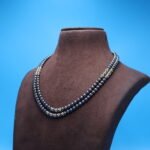 Two Layer Grey Pearl Necklace - Image 3