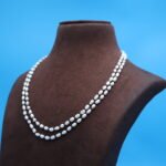 Two Layer Oval Pearl Necklace - Image 4