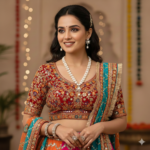 Two layer Oval Pearl Necklace Set