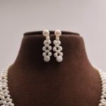 Zig Zag Pearl Necklace Set - Image 4