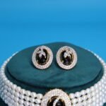 CZ Black stone Pearl Choker - Image 3