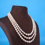 Oval Pearl Necklace Set - Image 3
