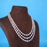 Grey Oval Pearl Necklace - Image 4