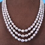 Grey Oval Pearl Necklace - Image 5
