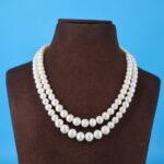 Two layer White Pearl Necklace - Image 2