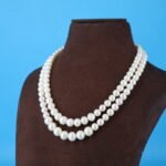 Two layer White Pearl Necklace - Image 3
