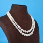 Two layer White Pearl Necklace - Image 4