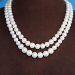 Two layer White Pearl Necklace - Image 5