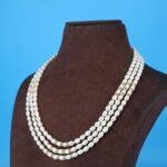 Three layer Oval Pearl Necklace - Image 2