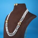 Side Brooch Oval Pearl Necklace - Image 2
