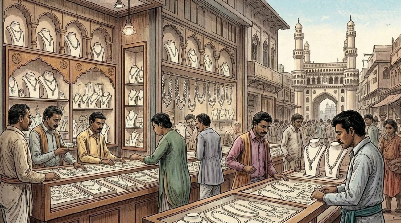 buy online jewellery and pearls near Charminar Hyderabad 