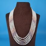Five Layer Multi Color Pearl Necklace - Image 2