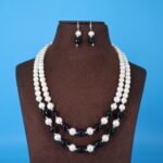 Two Layer Black Pearl Necklace - Image 2