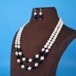 Two Layer Black Pearl Necklace - Image 3