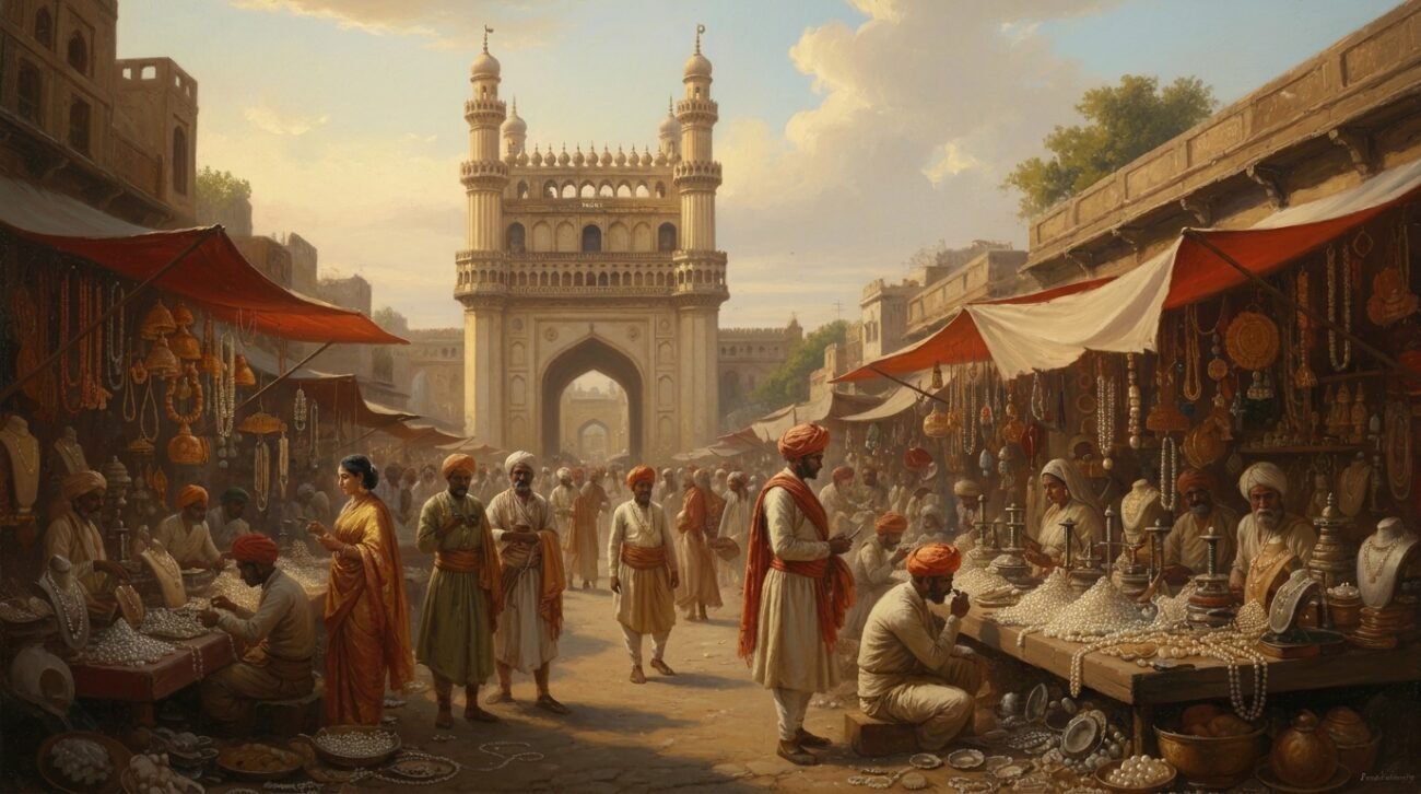 Pearl Market Near Charminar