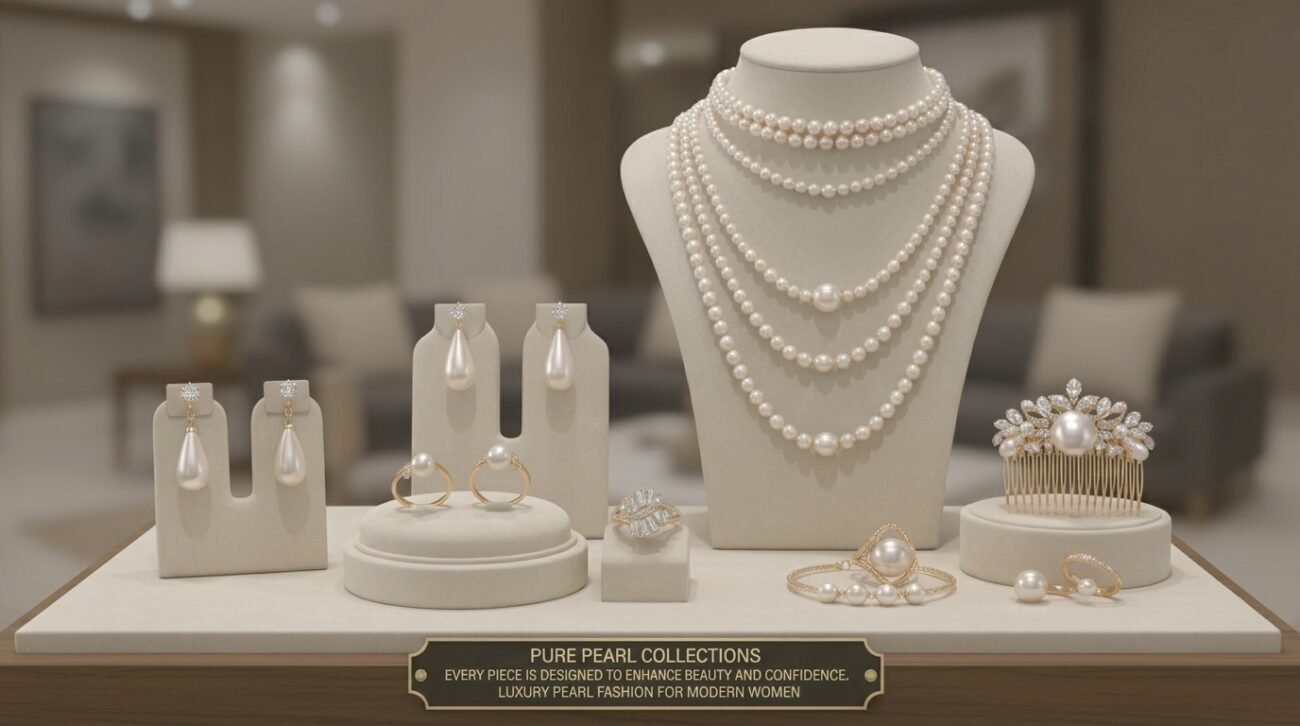 Real pearl earrings for women