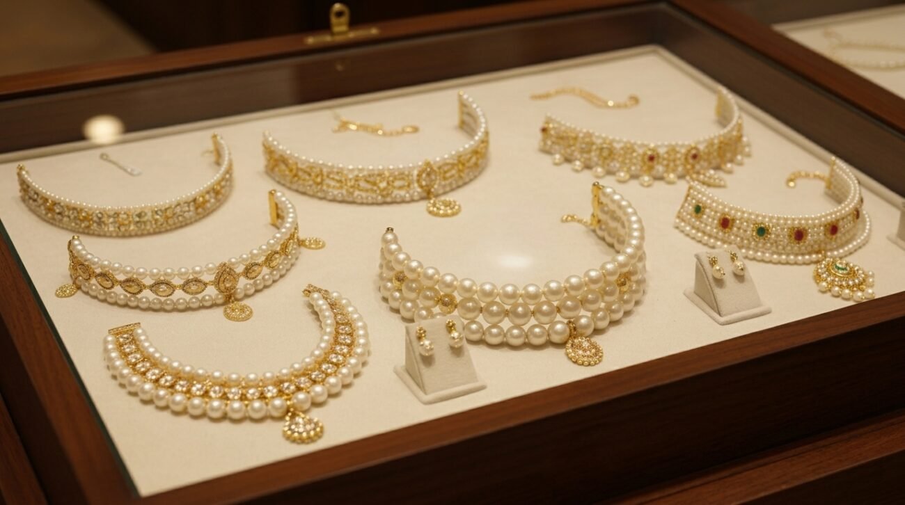 pearl necklace pearl silver necklace